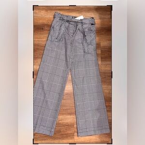 Black and White Plaid Women’s Pants